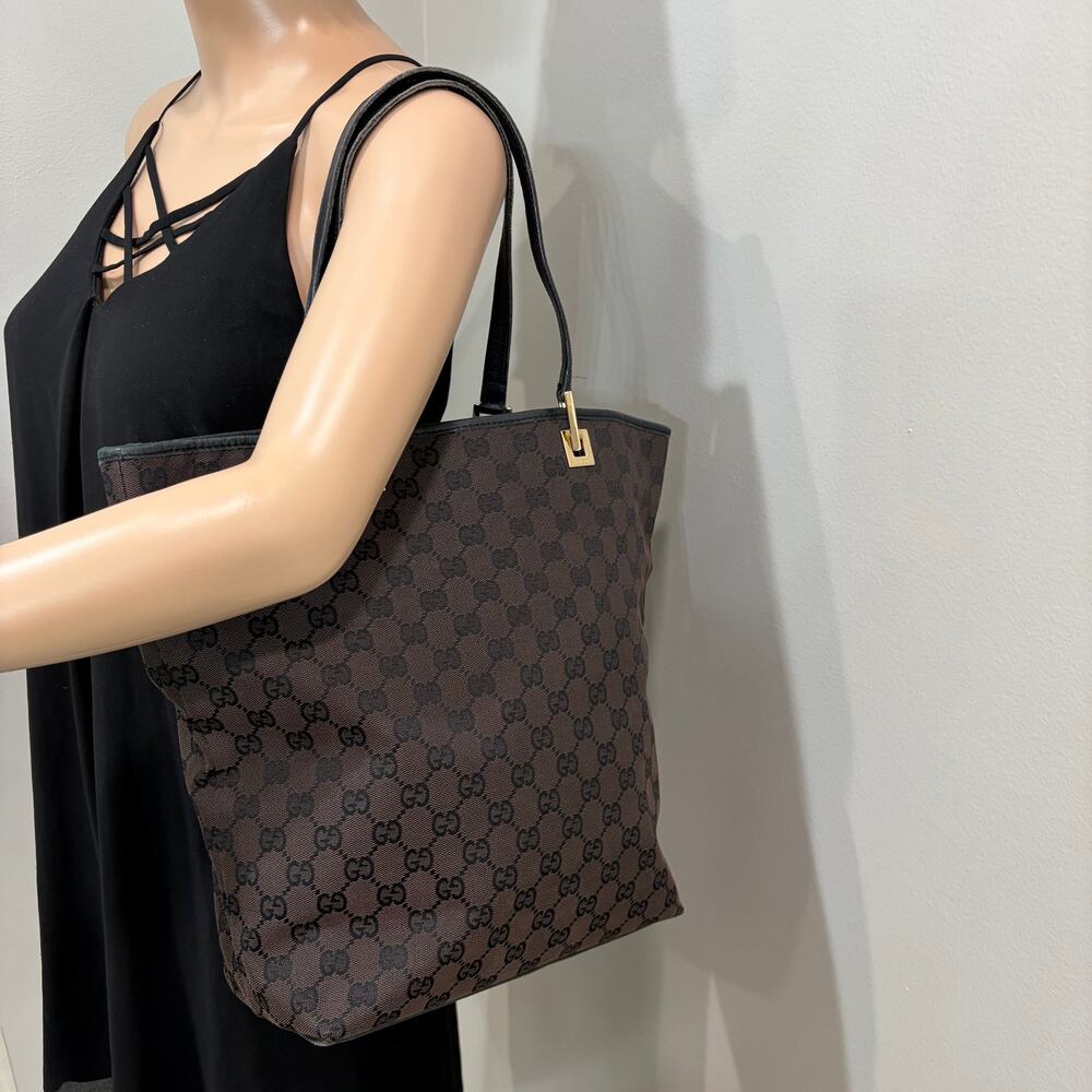 #3207 GUCCI Brown Canvas Tote